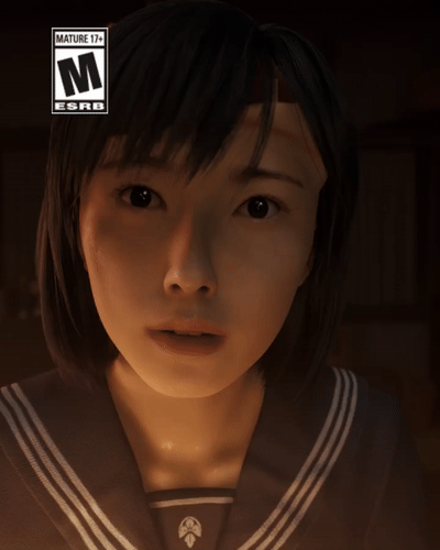 《寂静岭f》实机gif：女主脸皮剥落 血筋相连