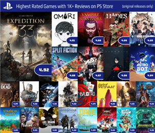 《33远征队》是PS评分最高原创新作！评分高达4.91